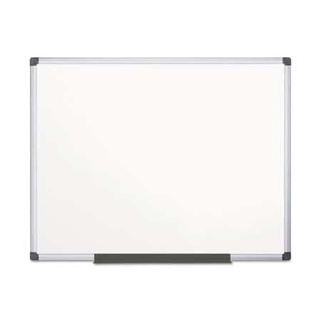 Bi-Silque MasterVisi, Value Lacquered Steel Magnetic Dry Erase Board, 48 X 72, White, Aluminum Frame MA2707170
